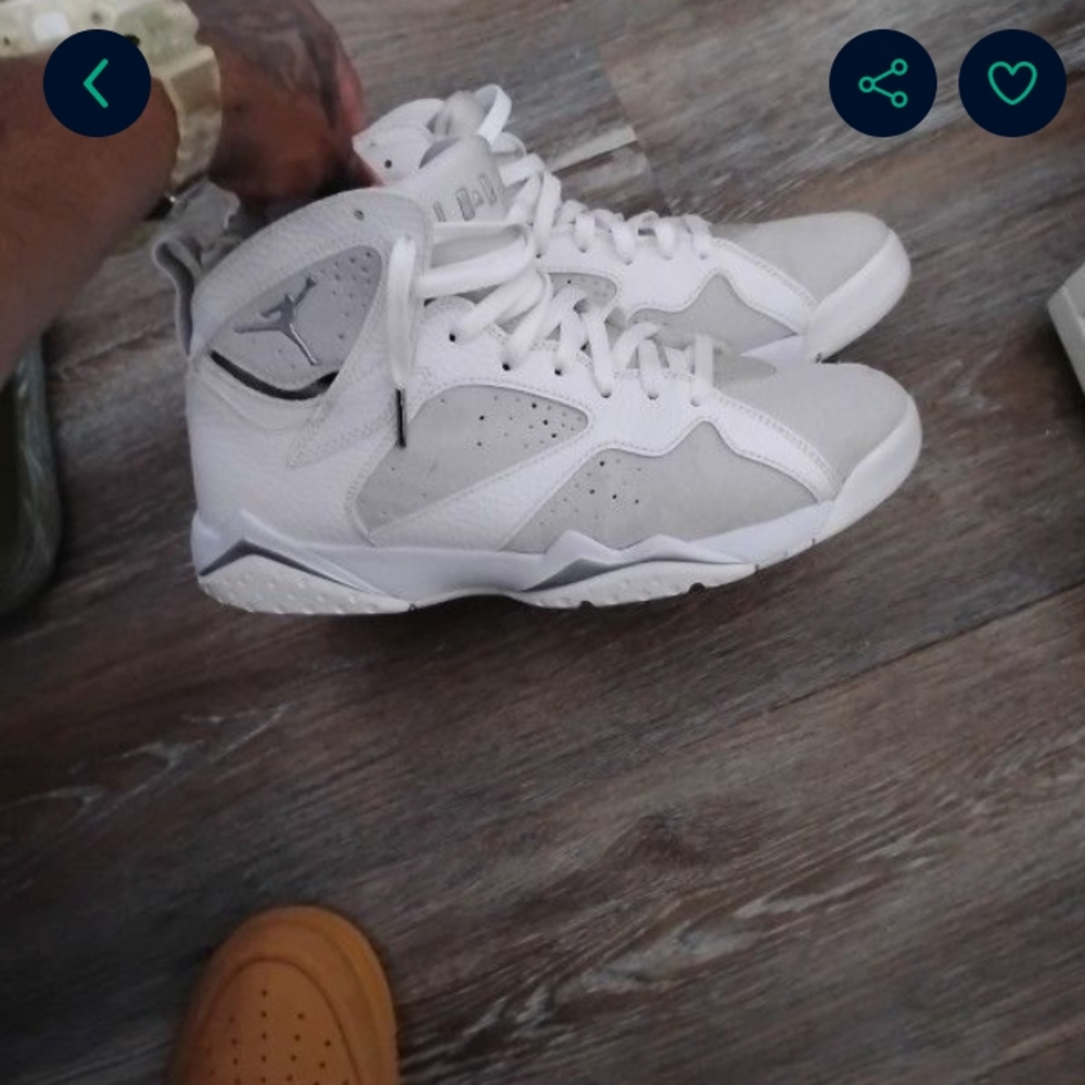 Air Jordan White and Gray Sneakers
